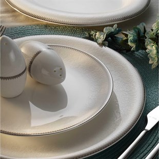 Aryıldız Bone Vienna Platin 12 Kişilik 60 Parça Porselen Yemek Takımı Ar34018 