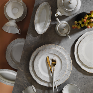 Aryıldız Claris 36 Parça 6 Kişilik Porselen Kahvaltı Takımı Ar251003 