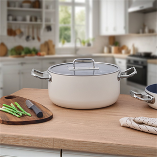 Aryıldız Colombus Crystal Seramik Derin Tencere 24 Cm Ar260609 