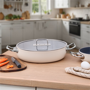 Aryıldız Colombus Crystal Seramik Kısa Tencere 30 Cm Ar260630 