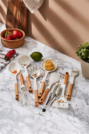 Aryıldız Dailytools Silikon Mutfak Seti 10 Parça Beyaz Ar261651 