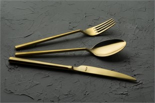 Aryıldız De Luxe S Gold Pvd 89 Parça Altın Çatal Kaşık Bıçak Takımı 