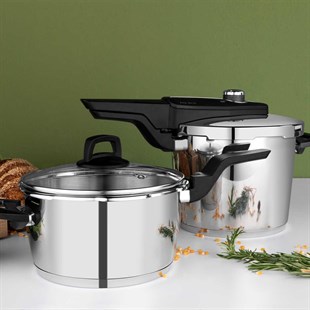 Aryıldız Easy Quick Kanka Düdüklü Tencere Set 6+4 Litre 