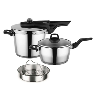 Aryıldız Easy Quick Kanka Düdüklü Tencere Set 6+4 Litre 