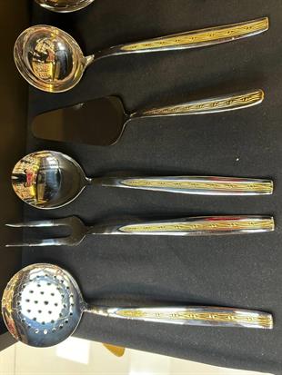 Aryıldız Efes Gold 5 Parça Çelik Servis Takımı 