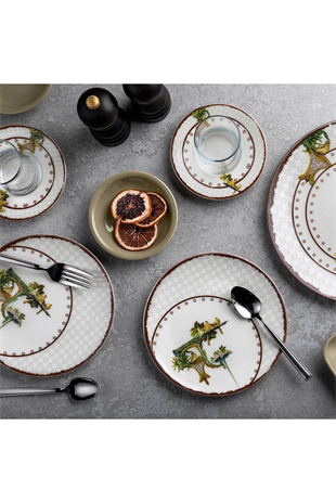 Aryıldız Garland 25 Parça 6 Kişilik Porselen Kahvaltı Takımı 