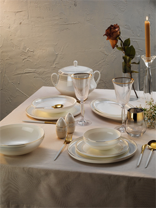 Aryıldız Hn Raissa 60 Parça Porselen Yemek Takımı Ar252956 