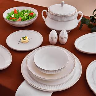 Aryıldız İdole 60 Parça 12 Kişilik Porselen Yemek Takımı Ar259344 