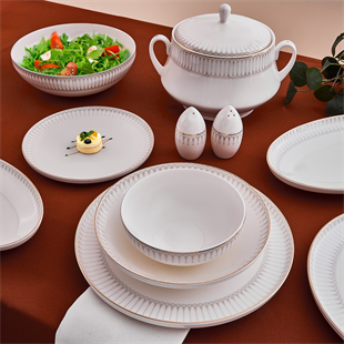 Aryıldız İdole 60 Parça 12 Kişilik Porselen Yemek Takımı Ar259344 