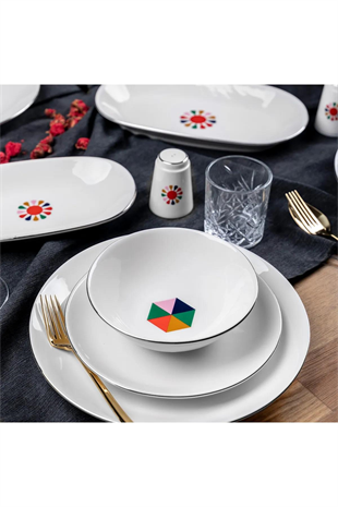 Aryıldız Klaus 30 Parça Porselen Yemek Takımı Ar037676 