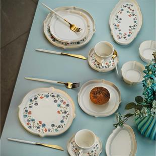 Aryıldız Lavinia 6 Kişilik 32 Parça Porselen Kahvaltı Takımı Ar249048 