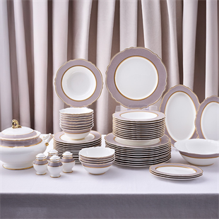 Aryıldız Majestic 60 Parça 12 Kişilik Porselen Yemek Takımı Ar261347 