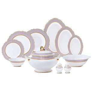 Aryıldız Majestic 60 Parça 12 Kişilik Porselen Yemek Takımı Ar261347 