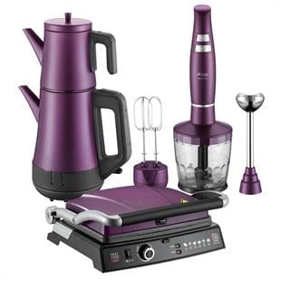 Aryıldız Mania Elektrikli Çeyiz Seti Purple Mor 