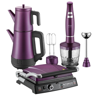 Aryıldız Mania Elektrikli Çeyiz Seti Purple Mor 