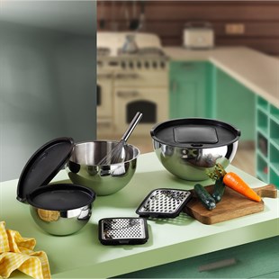 Aryıldız Master Rendeli 9 Parça Karıştırma Kabı Kare Ar262856 