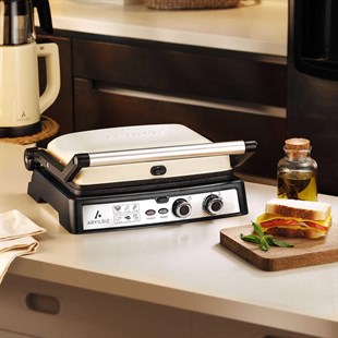 Aryıldız Multi Grill Tost Makinesi Krem Ar256695 