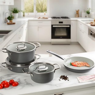 Aryıldız Neo-Ceramic 7 Parça Seramik Tencere Seti Antrasit Ar256190 