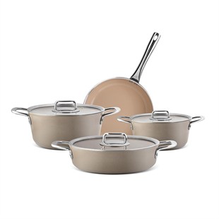 Aryıldız Neo-Ceramic 7 Parça Seramik Tencere Seti Bej Ar256183 
