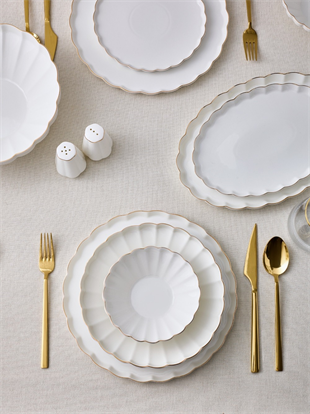 Aryıldız Rs Margaret Gold 54 Parça Porselen Yemek Takımı Ar263587 