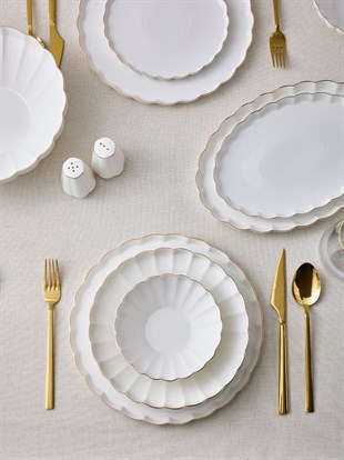 Aryıldız Rs Margaret Gold 54 Parça Porselen Yemek Takımı Ar263587 