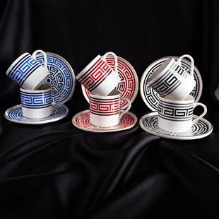 Aryıldız Sacce 12 Parça 6 Kişilik Türk Porselen Kahve Fincan Takımı 90 ml Ar238233 