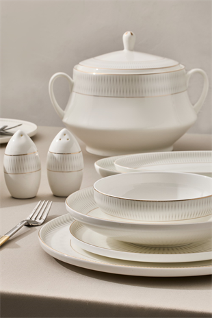 Aryıldız Serenity 60 Parça Porselen Yemek Takımı Ar259764 