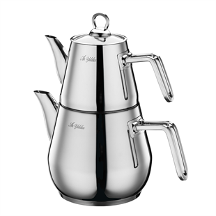 Aryıldız Solid Orta Boy Çelik Çaydanlık Takımı 1,5 Litre Ar243053 