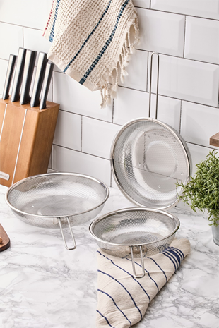 Aryıldız S/S Protools Kulplu Paslanmaz Çelik Süzgeç 21 Cm Ar265062 