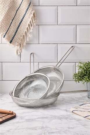 Aryıldız S/S Protools Kulplu Paslanmaz Çelik Süzgeç 21 Cm Ar265062 