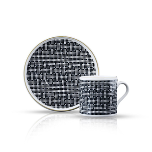 Aryıldız Tarjan 12 Parça 6 Kişilik Porselen Kahve Fincan Takımı 90 ml Ar238226 