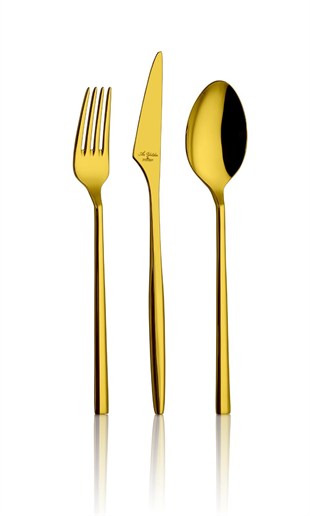 Aryıldız Trendy Prestige 84 Parça Pvd Gold Çatal Kaşık Bıçak Takımı Çantalı 
