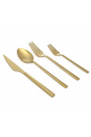 Aryıldız Vogue Gold Pvd 89 Parça Altın Çatal Kaşık Bıçak Takımı 