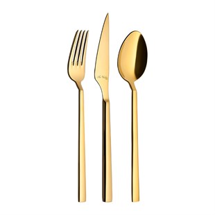 Aryıldız Vogue Gold Pvd 89 Parça Altın Çatal Kaşık Bıçak Takımı 