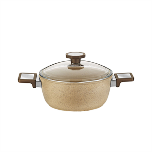 Aryıldız Vortex Cappuccino 7 Parça Granit Tencere Seti Ar260210 