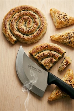 Börek Pide Pizza Kesme Bıçağı Paslanmaz Çelik Profesyonel Sürmene Börek Dilimleme Bıçağı Sürbisa 61710 