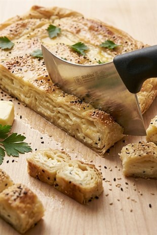 Börek Pide Pizza Kesme Bıçağı Paslanmaz Çelik Profesyonel Sürmene Börek Dilimleme Bıçağı Sürbisa 61710 