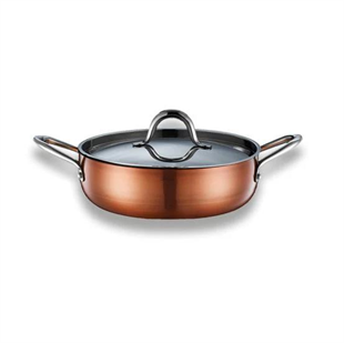 Brioni Copperfield 24 Cm Basık Seramik Tencere CPF123 