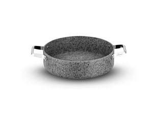 Brioni Stone-Age 30 Cm Çizilmez Yanmaz Yapışmaz Basık Tencere Sh-126 