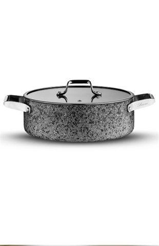 Brioni Stone-Age 32 Cm Çizilmez Yanmaz Yapışmaz Basık Tencere Sh-127 