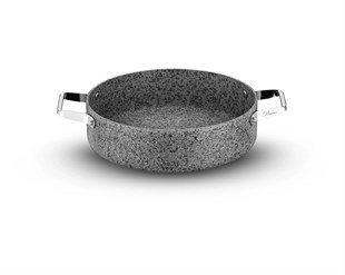 Brioni Stone-Age 32 Cm Çizilmez Yanmaz Yapışmaz Basık Tencere Sh-127 