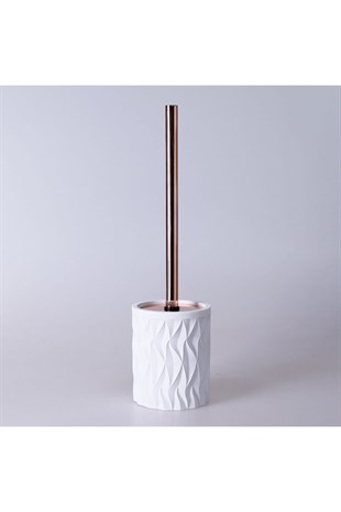 By Selim Artemis Beyaz 5 Parça Polyester Banyo Seti 