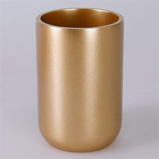 By Selim Elegance Altın 5 Parça Polyester Banyo Seti 