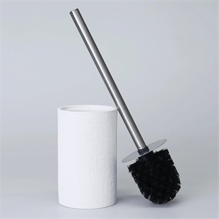 By Selim Linen Beyaz 5 Parça Polyester Banyo Seti 