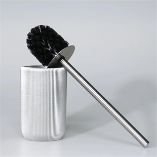 By Selim Lydia Gümüş 5 Parça Polyester Banyo Seti 