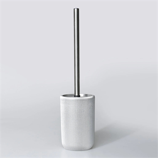 By Selim Lydia Gümüş 5 Parça Polyester Banyo Seti 