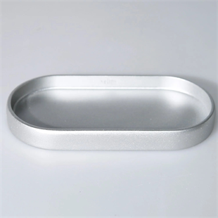 By Selim Lydia Gümüş 5 Parça Polyester Banyo Seti 