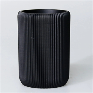 By Selim Lydia Siyah 5 Parça Polyester Banyo Seti 