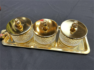 By Selim Nar Metal 3’lü Tepsili Sunum 