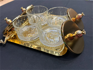 By Selim Nar Metal Ayaklı 4’lü Tepsili Sunum 